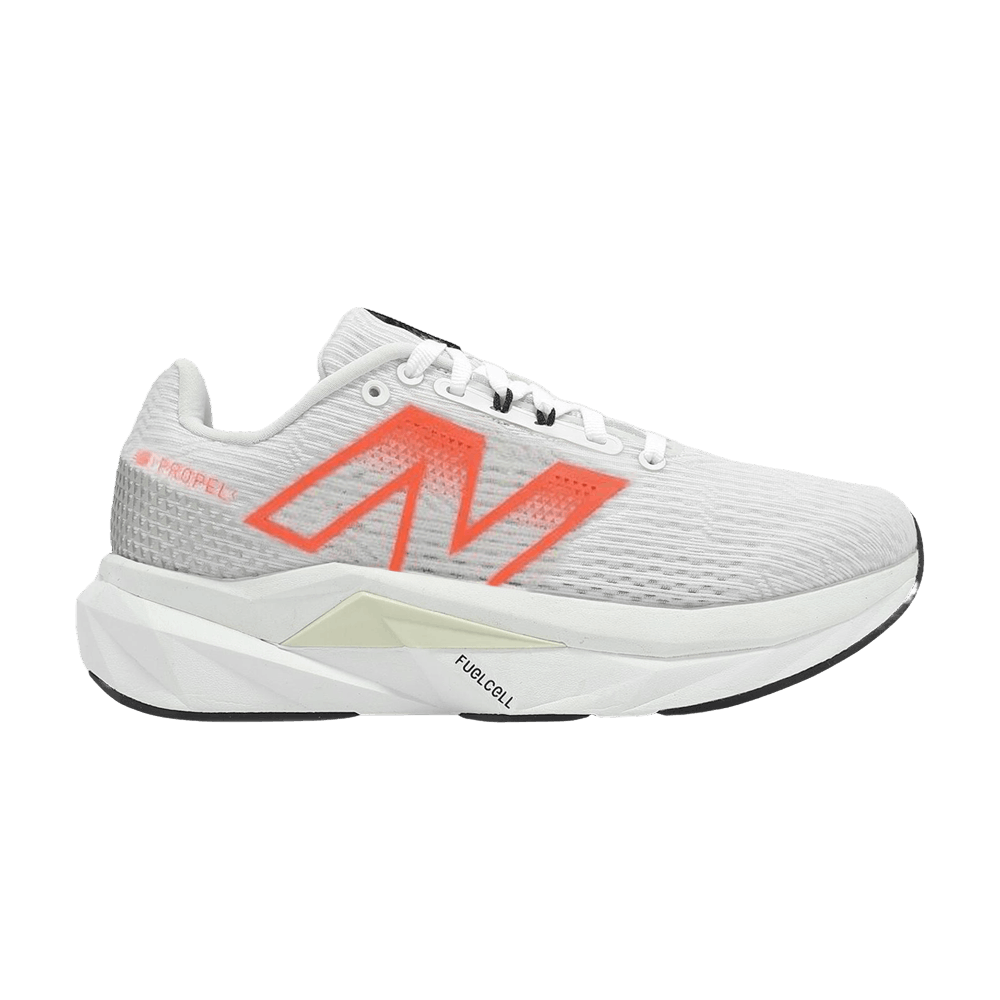 (Women) New Balance Fuelcell Propel v5 Wide 'White Orange' WFCPRCY5D
