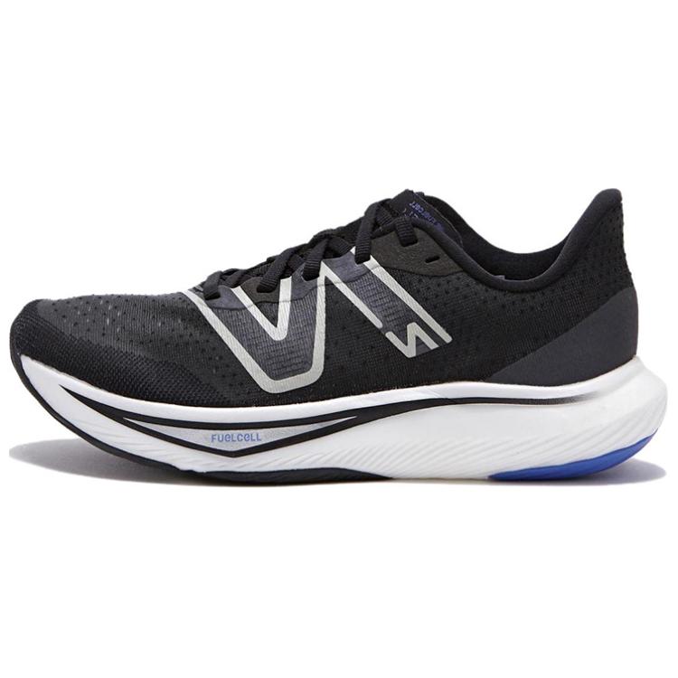 (Women) New Balance FuelCell Rebel V3 Road-Running Shoes 'Black White Blue' NBPFDS140Q