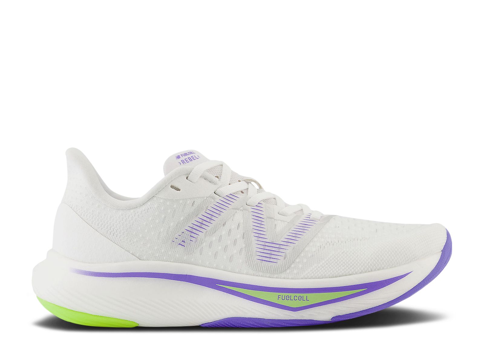 (Women) New Balance FuelCell Rebel v3 Wide 'White Electric Indigo' WFCXCC3-D