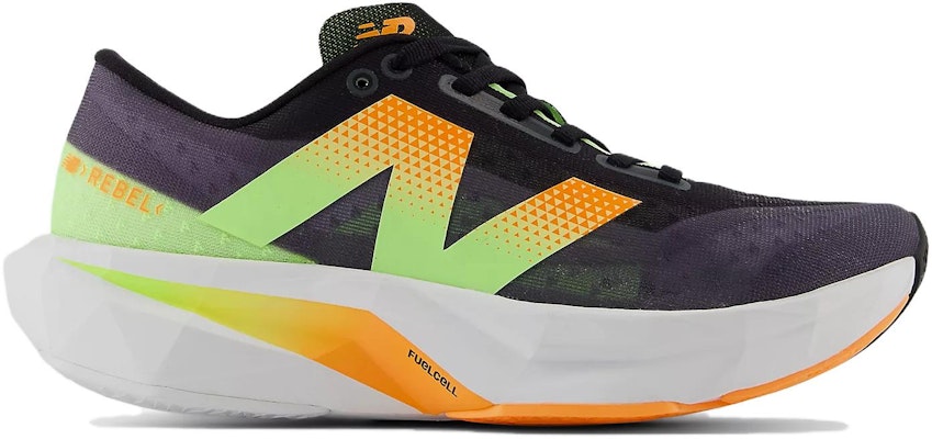 (Women) New Balance FuelCell Rebel v4 'Black White Peach' WFCXCG4 Order (Women) New Balance FuelCell Rebel v4 'Black White Peach' WFCXCG4