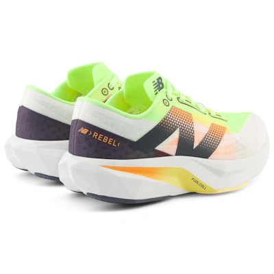 (Women) New Balance FuelCell Rebel v4 'White Bleached Lime Glow'