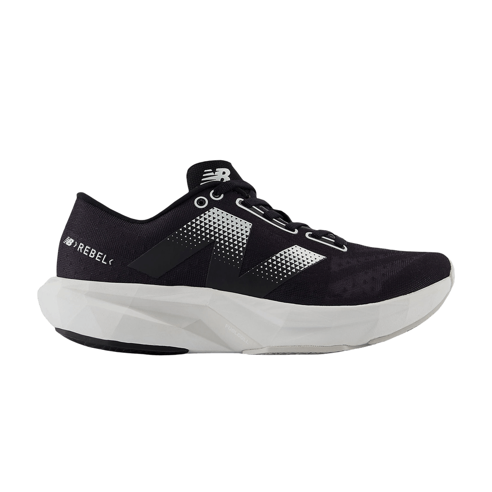 (Women) New Balance FuelCell Rebel v4 Wide 'Black White Grey Matter' WFCXCE4-D
