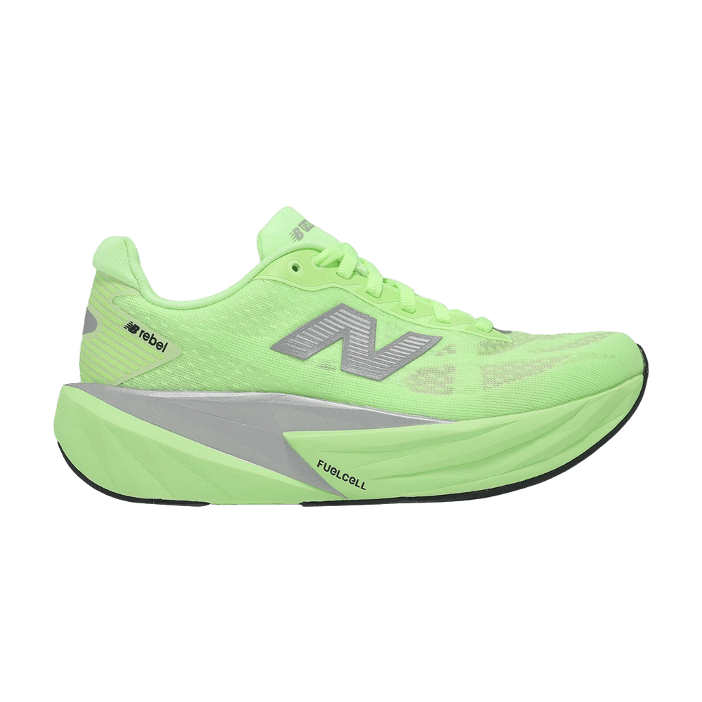 (Women) New Balance Fuelcell Rebel v5 Wide 'Mint Green Silver Metallic' WFCXLZ5D