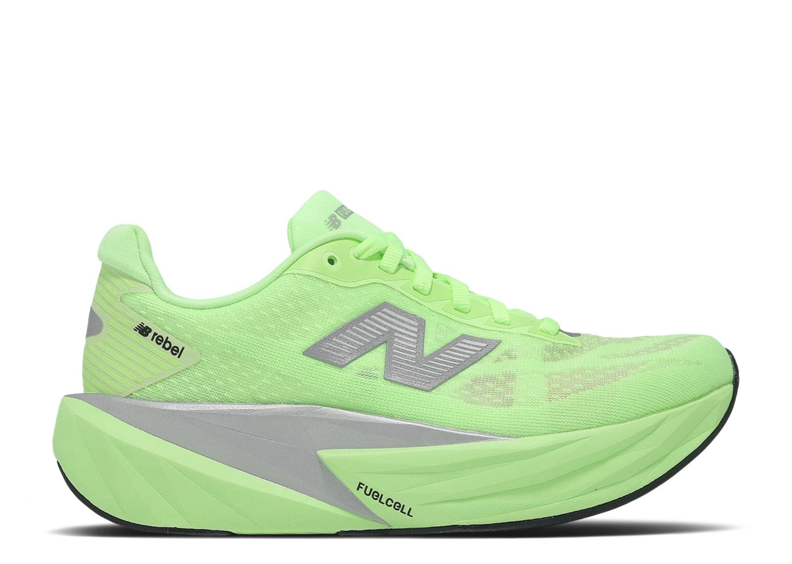 (Women) New Balance Fuelcell Rebel v5 Wide 'Mint Green Silver Metallic' WFCXLZ5D