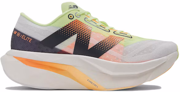 Lookbook New Balance NB FuelCell SuperComp Elite v4 減震 低筒 跑步鞋 女款 黃白
