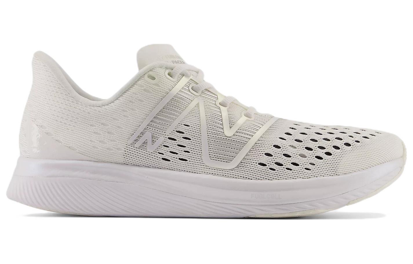 Order New Balance FuelCell Supercomp Pacer 防滑耐磨 低筒 跑步鞋 女款 白銀色