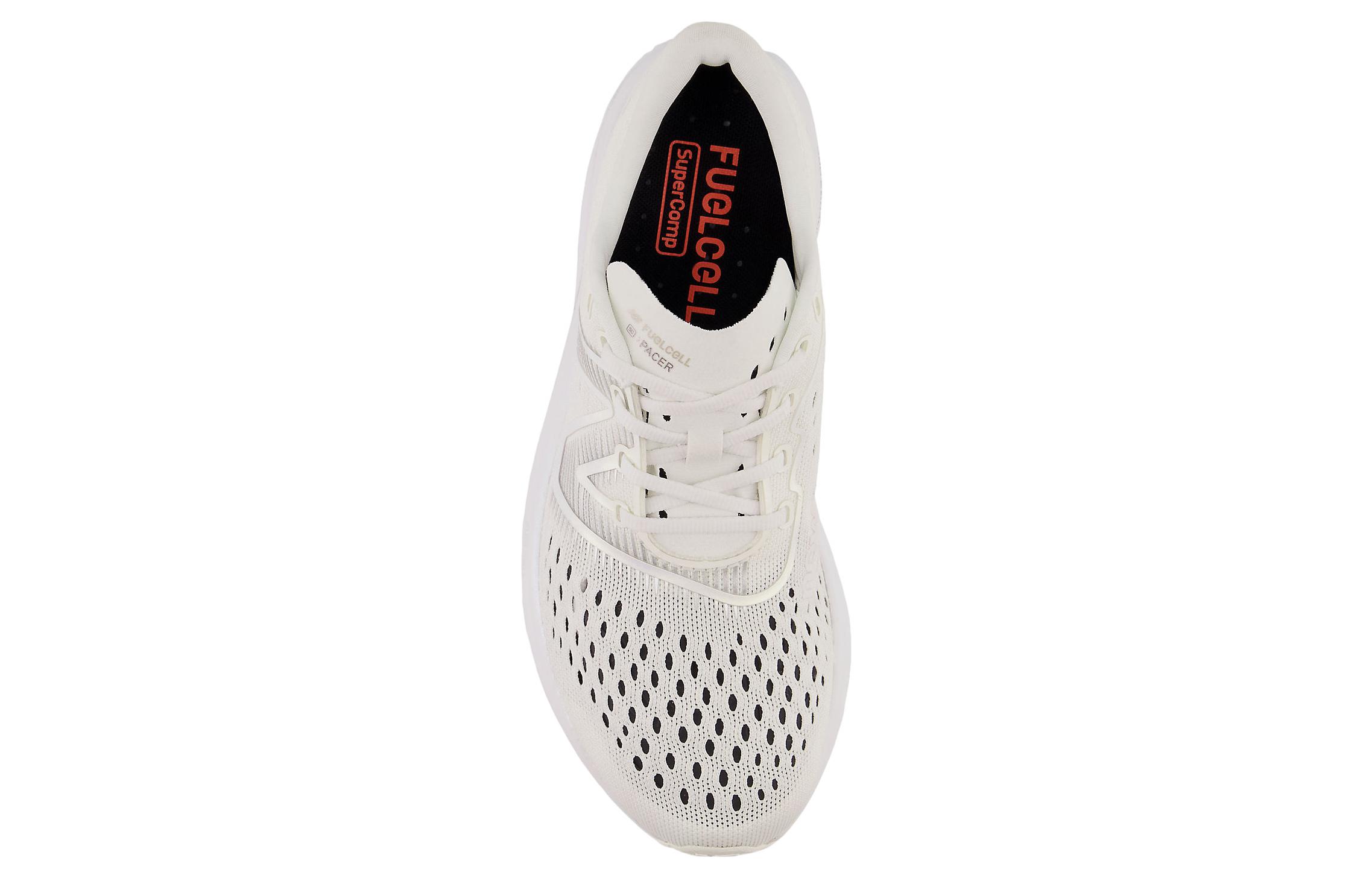 Shop New Balance FuelCell Supercomp Pacer 防滑耐磨 低筒 跑步鞋 女款 白銀色