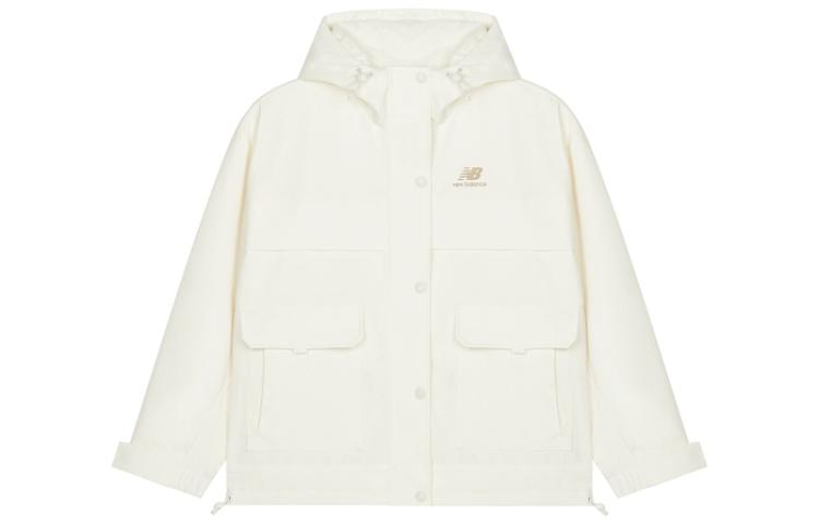 (Women) New Balance FW22 Woven Hooded Jacket Off-White AWJ23315-CIC