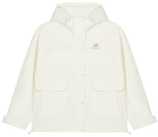 (Women) New Balance FW22 Woven Hooded Jacket Off-White AWJ23315-CIC (Women) New Balance FW22 Woven Hooded Jacket Off-White AWJ23315-CIC