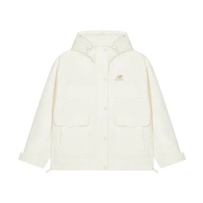 (Women) New Balance FW22 Woven Hooded Jacket Off-White AWJ23315-CIC