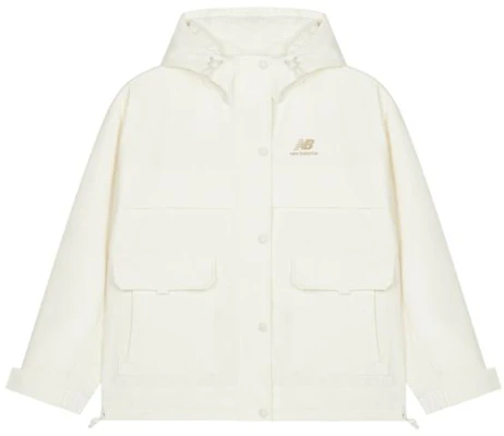 (W) New Balance FW22 Jaket Hoodie Tenun Off-White AWJ23315-CIC Order (W) New Balance FW22 Jaket Hoodie Tenun Off-White AWJ23315-CIC