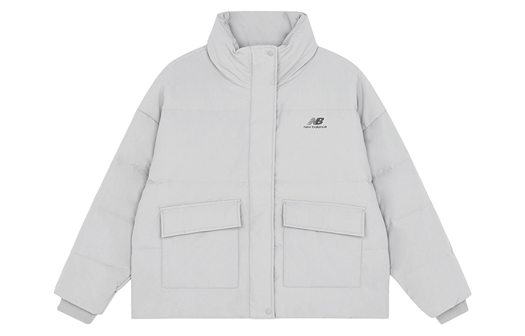 Order (W) New Balance 灰色徽標羽絨外套 冬季保暖立領長袖外套 AWJ13342-AL