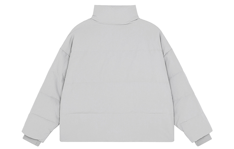 Lookbook (W) New Balance 灰色徽標羽絨外套 冬季保暖立領長袖外套 AWJ13342-AL