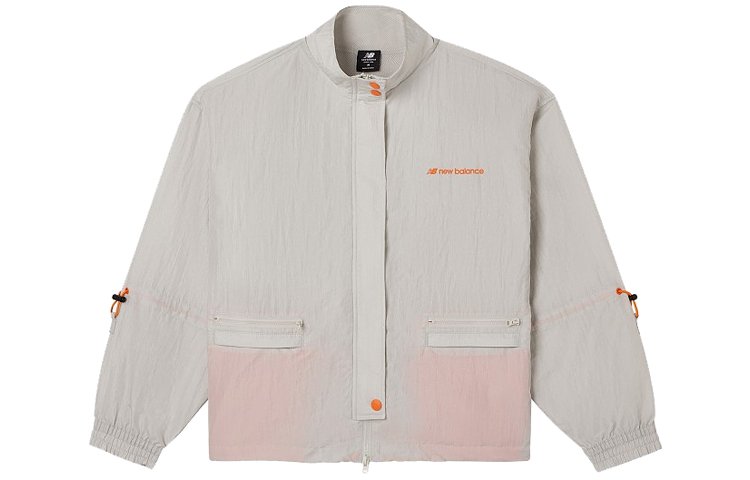 (Women) New Balance Gray Stand Collar Casual Jacket AWJ03360-LG