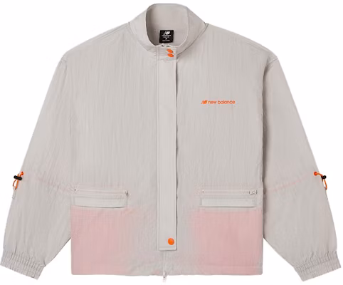 (Women) New Balance Gray Stand Collar Casual Jacket AWJ03360-LG Buy (Women) New Balance Gray Stand Collar Casual Jacket AWJ03360-LG