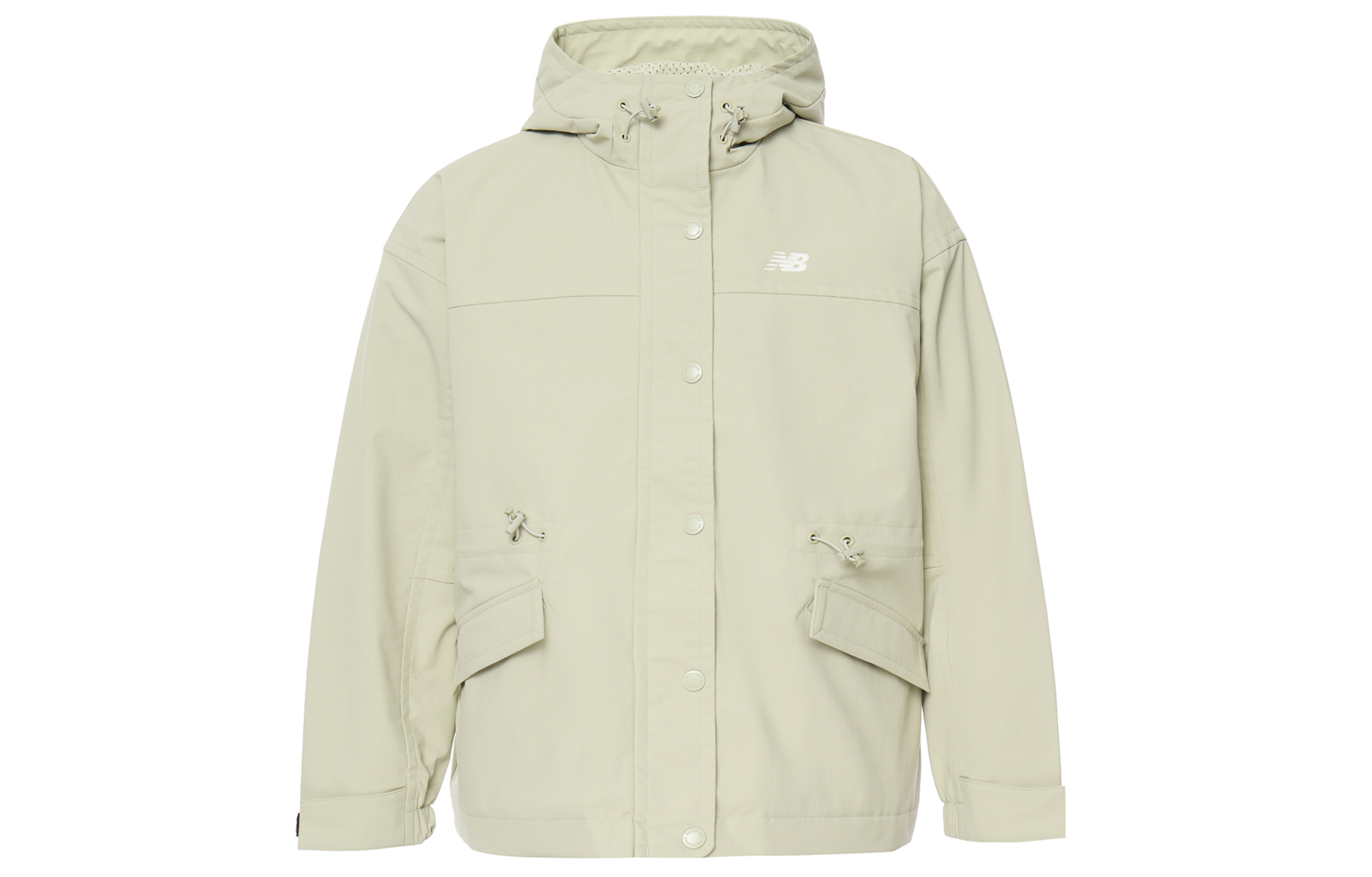 (Women) New Balance Green Lightweight Breathable Woven Running Jacket AWJ41305-OVN