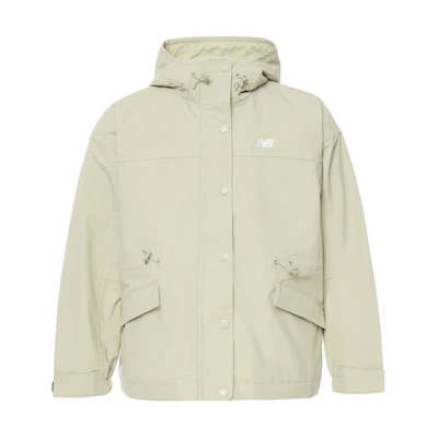 (Women) New Balance Green Lightweight Breathable Woven Running Jacket AWJ41305-OVN