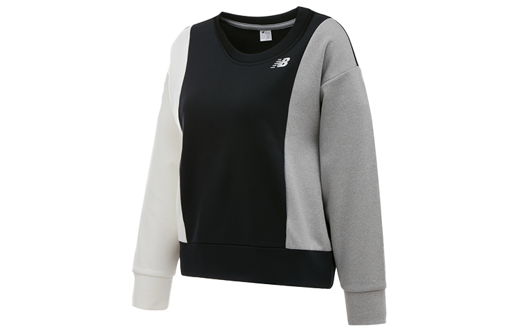 (Women) New Balance Grey Fleece-Lined Crewneck Sweatshirt AWT03146-AG
