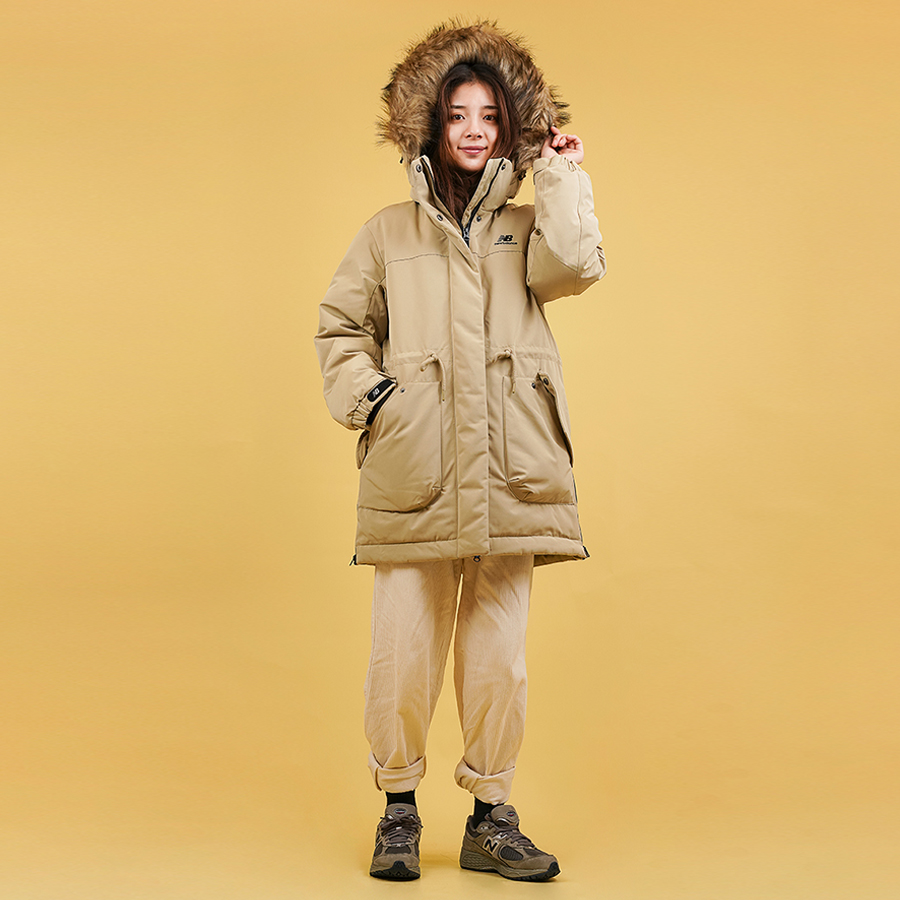 Sizing (W) New Balance 連帽保暖羽絨外套 米色 NPA46012-BEI