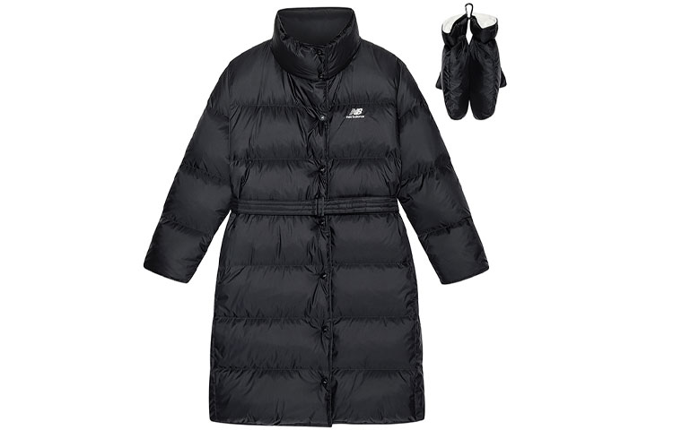 Lookbook (Women) New Balance IU Series Black Long Down Jacket Winter Collection. 5PB4U162-BK