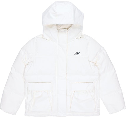 (Women) New Balance Ivory Down Hooded Winter Jacket NCNPA4E012-IV Buy (Women) New Balance Ivory Down Hooded Winter Jacket NCNPA4E012-IV