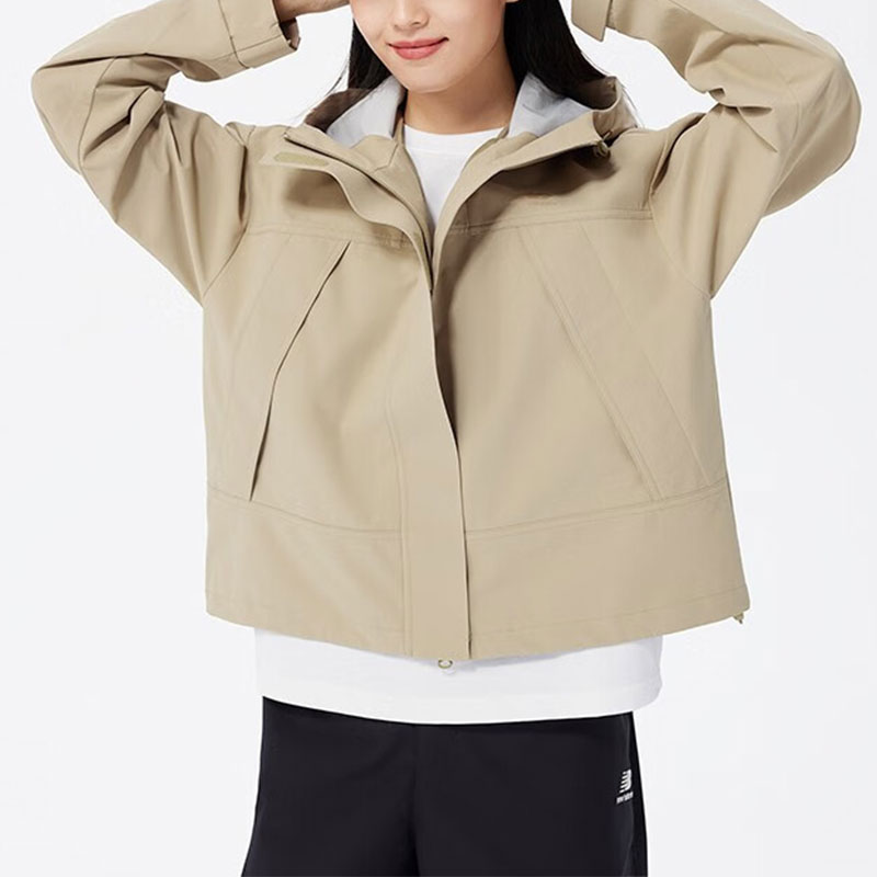 Purchase (W) New Balance 卡其色美式复古全拉链连帽外套夹克 5AD37252-LBE