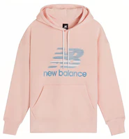 (Women) New Balance Knit Fresh Hoodie Pink AWT01880PSA (Women) New Balance Knit Fresh Hoodie Pink AWT01880PSA