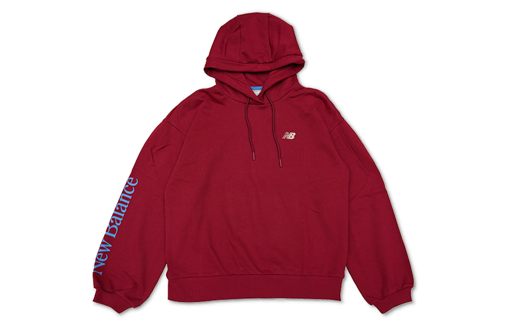 (Women) New Balance Lantern Sleeve Pullover Burgundy Sweatshirt NC933032-BUR