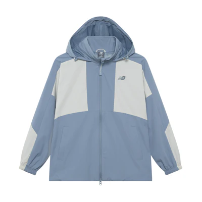 (Women) New Balance Lightweight Outdoor Hooded Jacket Teal Blue Casual Stylish Design NAE34062-DBL