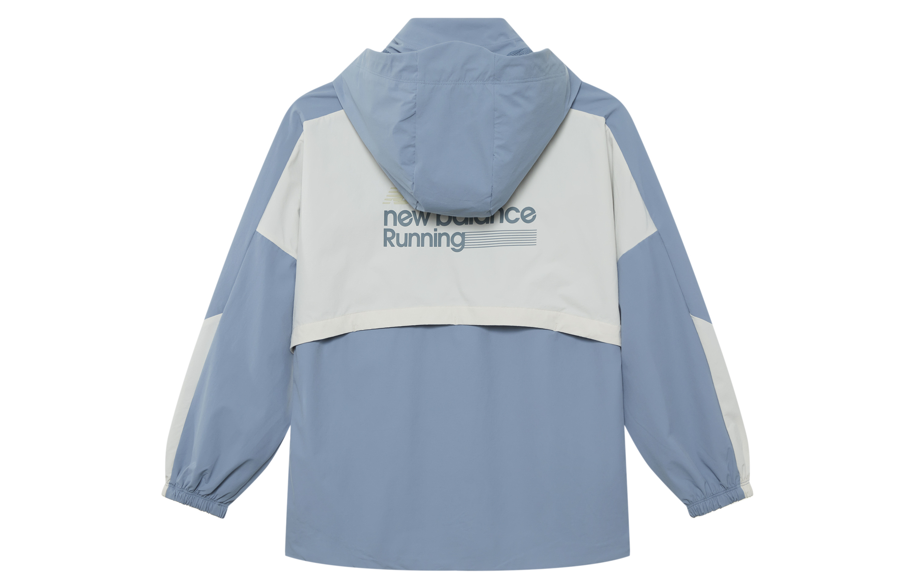 Lookbook (W) New Balance 轻便户外连帽夹克 湖水蓝 休闲时尚款 NAE34062-DBL