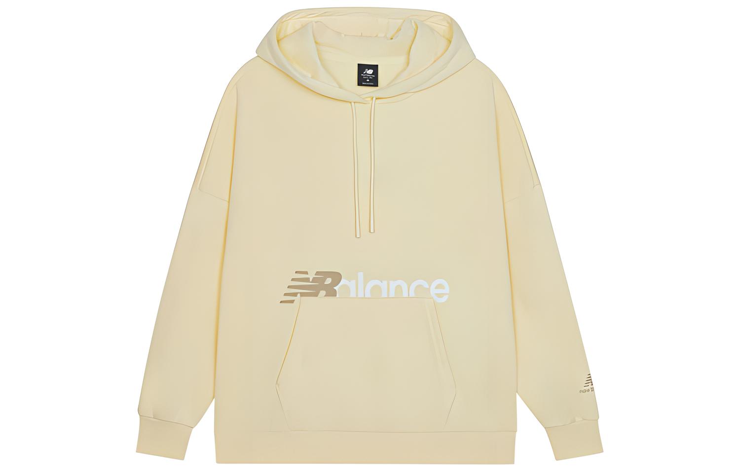 (Women) New Balance Logo Printed Pullover Sweatshirt Yellow AWT13348-ATY