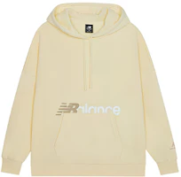 (Women) New Balance Logo Printed Pullover Sweatshirt Yellow AWT13348-ATY (Women) New Balance Logo Printed Pullover Sweatshirt Yellow AWT13348-ATY