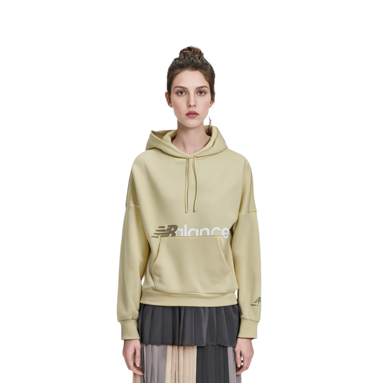 Shop (W) Sudadera Amarilla con Logo Impreso New Balance. AWT13348-ATY