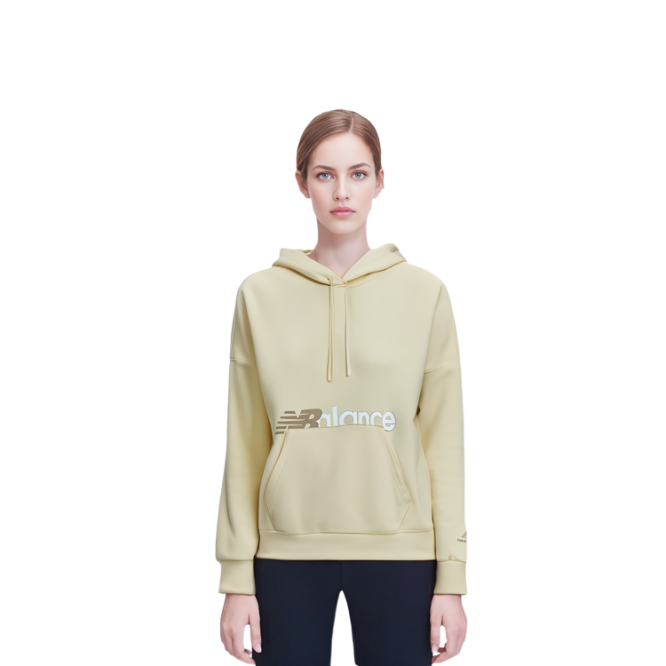 Details for (W) Sudadera Amarilla con Logo Impreso New Balance. AWT13348-ATY