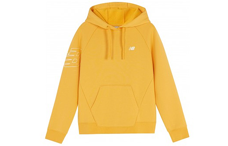 (Women) New Balance Logo Printed Sweatshirt Women Yellow NC94S212-MYW