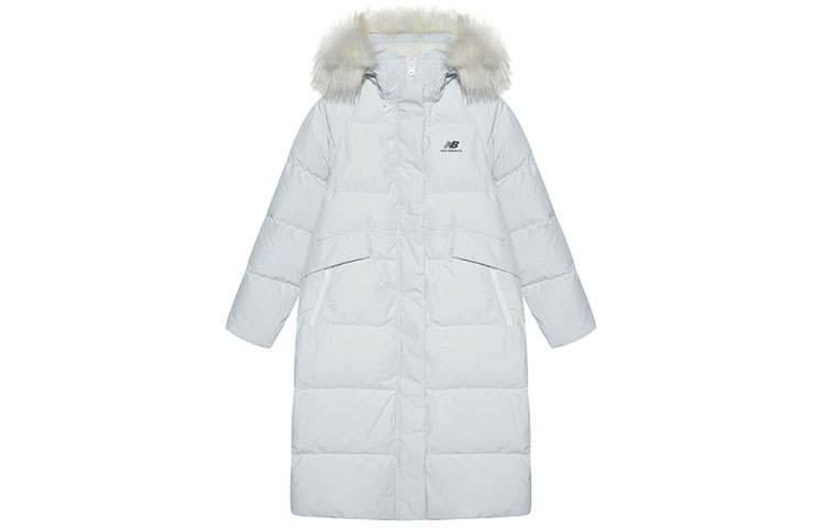 Order (Women) New Balance Long Winter Down Jacket Grey Casual Sport Warm Coat NCNPA46032-GR