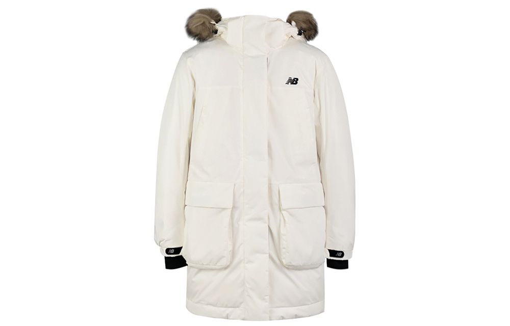 Order (Women) New Balance Mid-Length Utility Down Jacket in Ivory White NP943022-IV