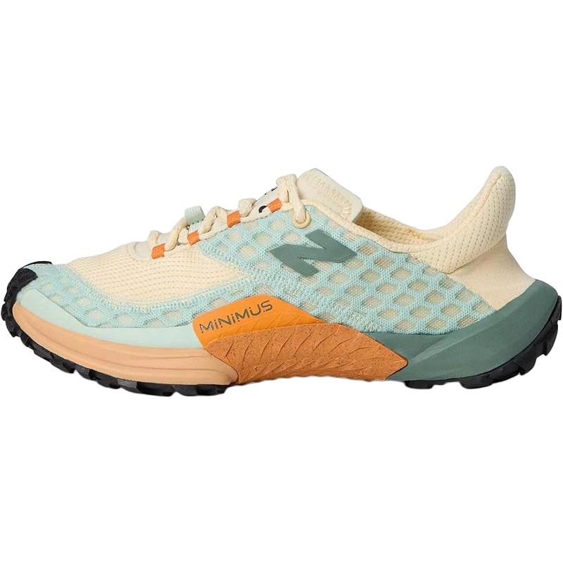 (Women) New Balance Minimus Trail Running Shoes Low-Top Beige Green Durable Comfort WTM10CP1