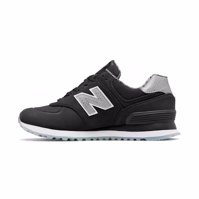 (W) NB NB 574 'Black Silver'