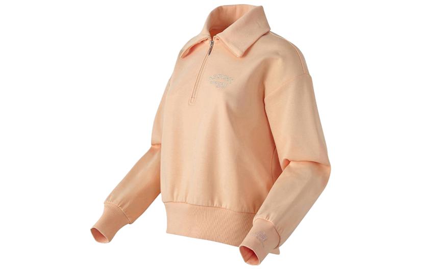 (Women) New Balance Orange Long-Sleeve Quarter-Zip Pullover NBNCC1W202-81