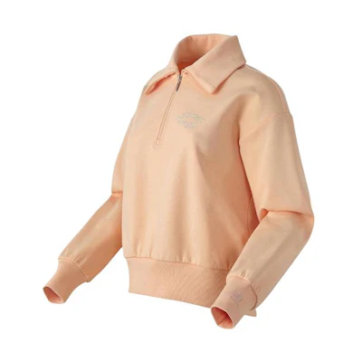 (Women) New Balance Orange Long-Sleeve Quarter-Zip Pullover NBNCC1W202-81