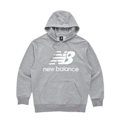 (Women) New Balance Oversized Logo Hoodie Gray NBMLC19013-15