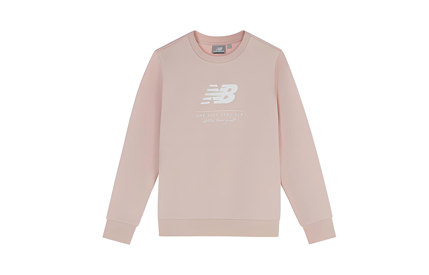 (Women) New Balance Pink Knit Crewneck Sweatshirt NC94S222PK