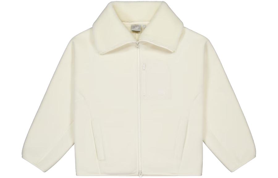 (Women) New Balance Pure Color Knit Jacket White MDD43232-WT