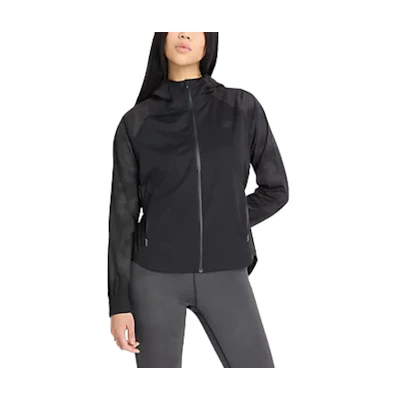 (Women) New Balance Reflective Logo Waterproof Windbreaker Jacket Asphalt WJ43201-ACK