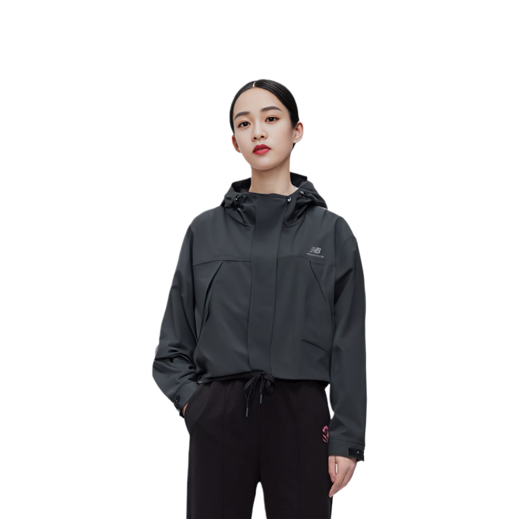 Sizing (W) 新百伦复古连帽拉链夹克 - 黑色 5AD37252-BK