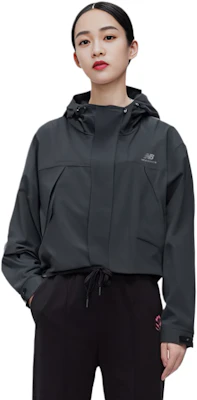 (W) 新百伦复古连帽拉链夹克 - 黑色 5AD37252-BK Sizing (W) 新百伦复古连帽拉链夹克 - 黑色 5AD37252-BK