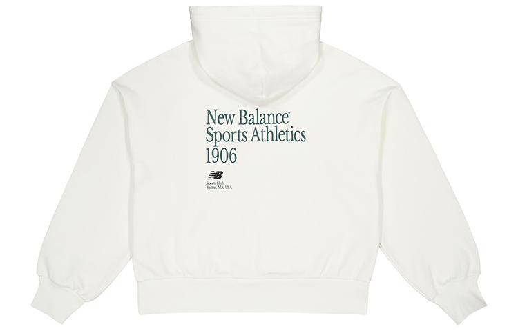 Lookbook (W) New Balance 复古字母套头连帽衫 - 白色 NCD42222-IV