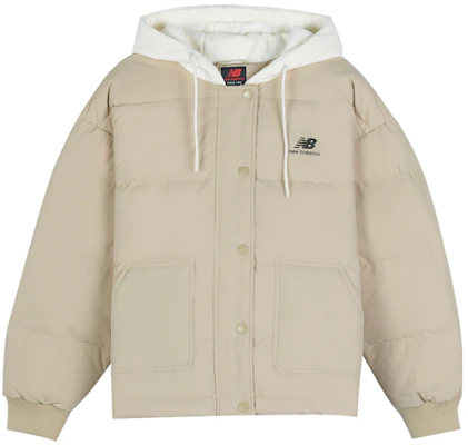 (W) 新百伦冬季短款连帽羽绒服米色 AWJ14362-PEB Order (W) 新百伦冬季短款连帽羽绒服米色 AWJ14362-PEB