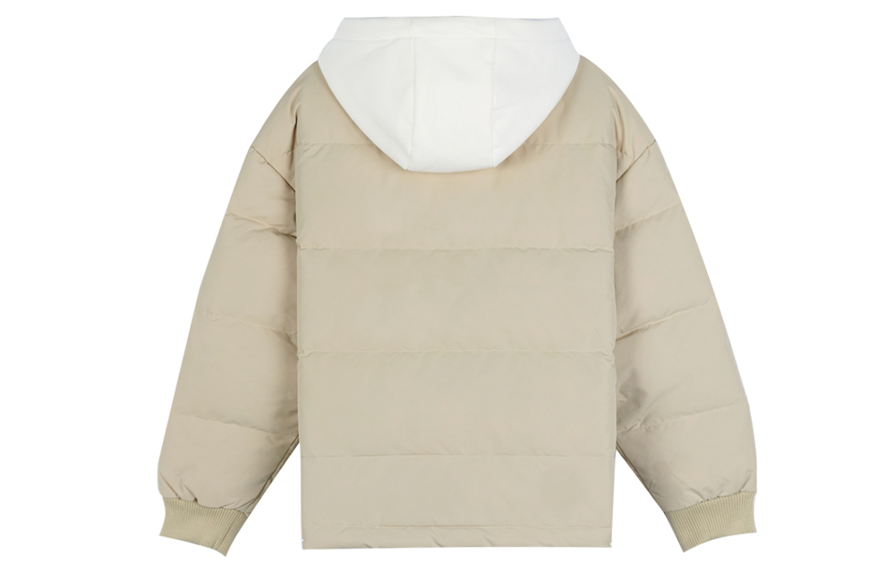 (Women) New Balance Short Hooded Down Jacket Winter Beige AWJ14362-PEB 圖 3